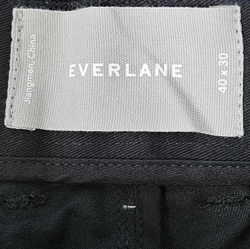 Everlane Pants Mens 40x30 Black Twill Slim Fit Stretch Tailored Trousers‎ New - Picture 4 of 9